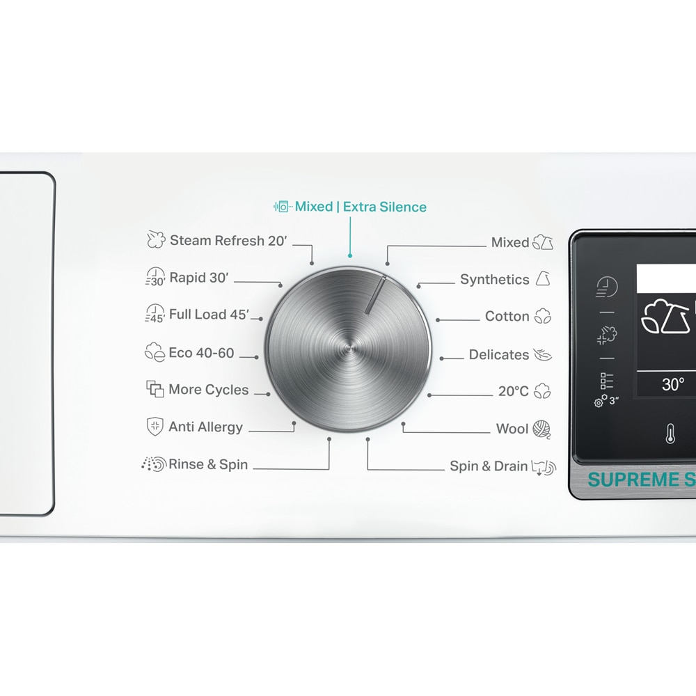 Masina de spalat rufe frontala WHIRLPOOL W6 W945WB EE, 9 kg, 1400rpm, Clasa B, alb