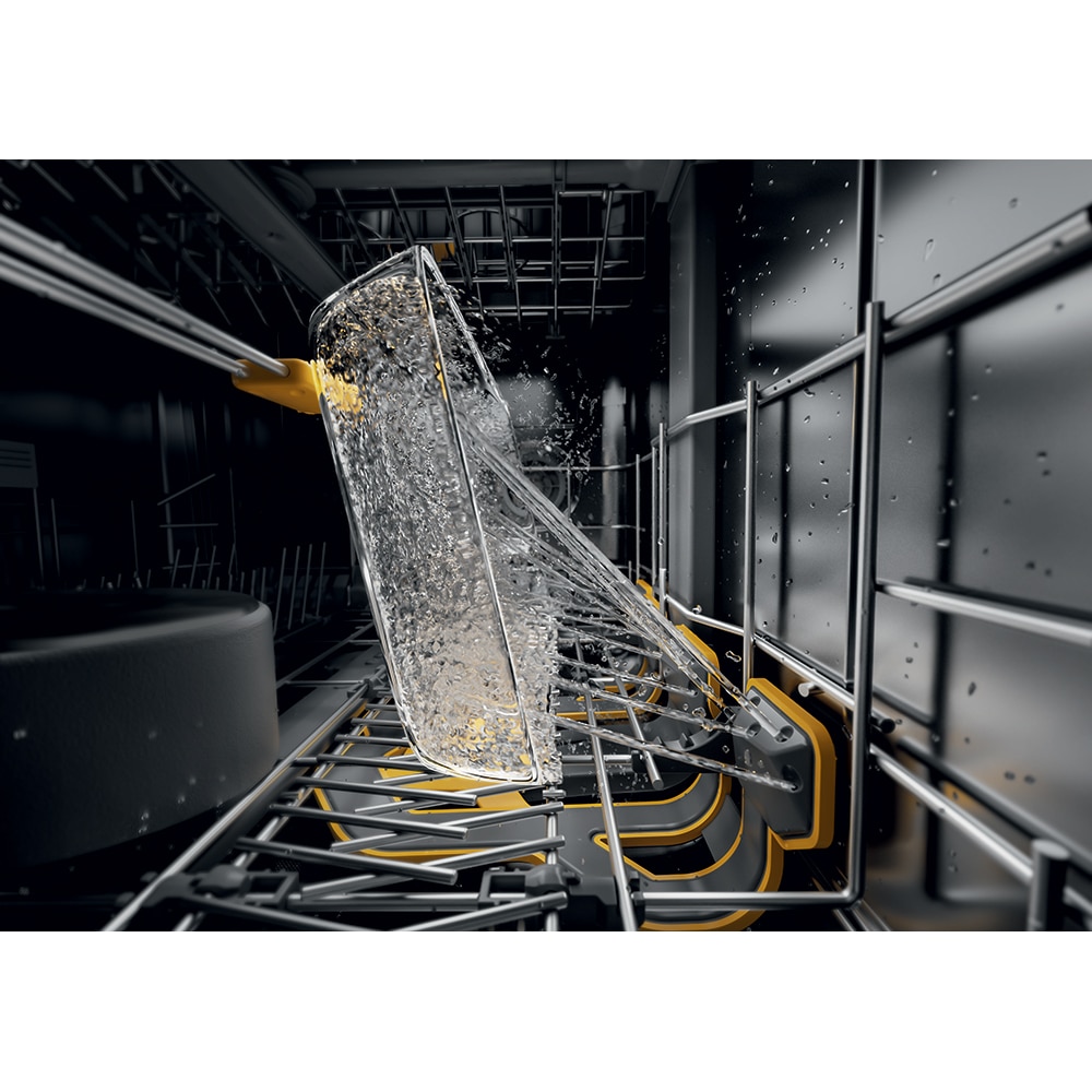 Masina de spalat vase incorporabila WHIRLPOOL W7I HT58 T, MaxiSpace, 6th Sense, 15 seturi, 8 programe, 60 cm, Clasa B, panou comanda negru