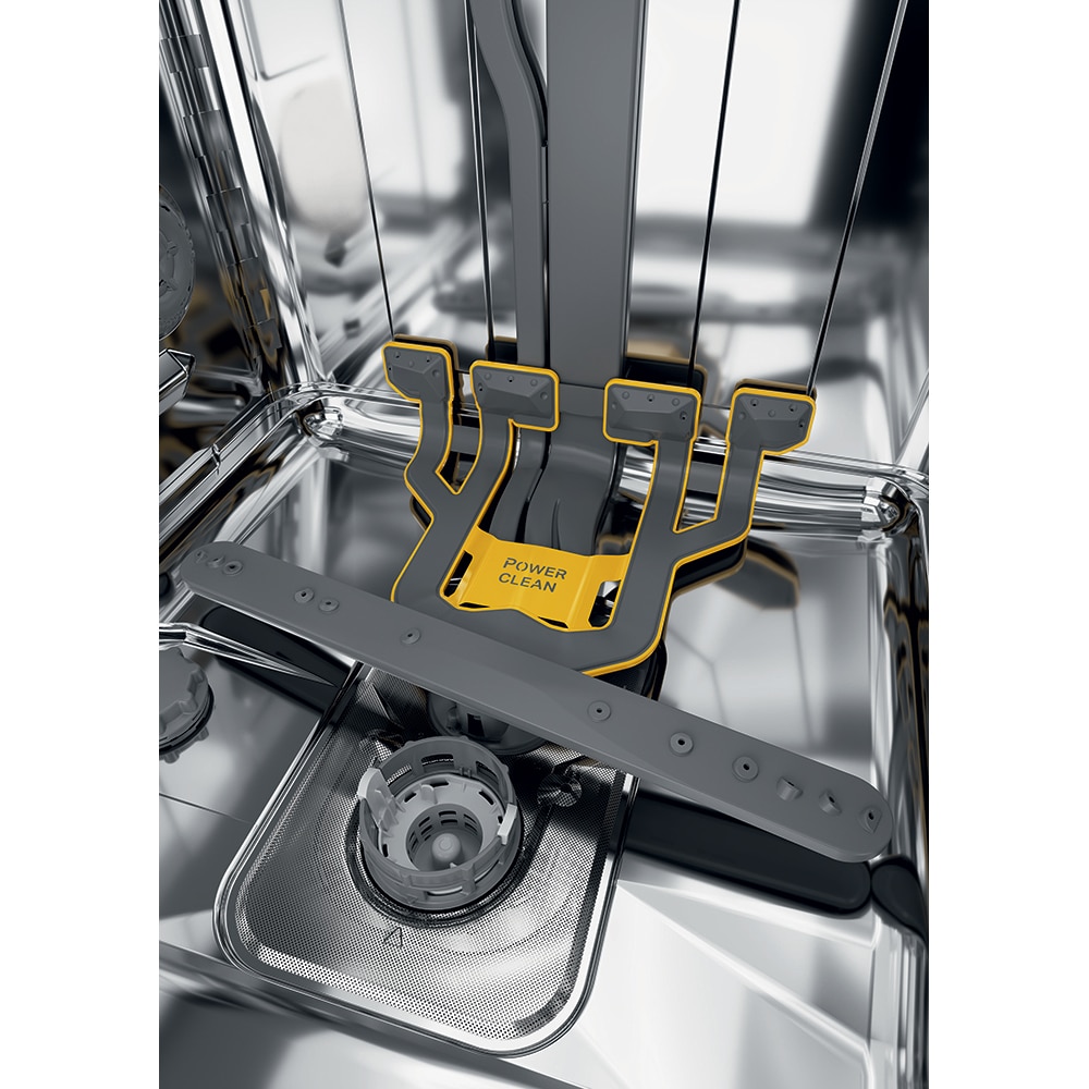 Masina de spalat vase incorporabila WHIRLPOOL W8I HT58 TS, MaxiSpace, 6th Sense, 14 seturi, 8 programe, 60 cm, Clasa B, panou comanda negru