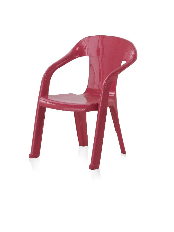 Scaun de gradina si terasa pentru copii Baghera, roz, plastic, 36 x 50 x 37 cm