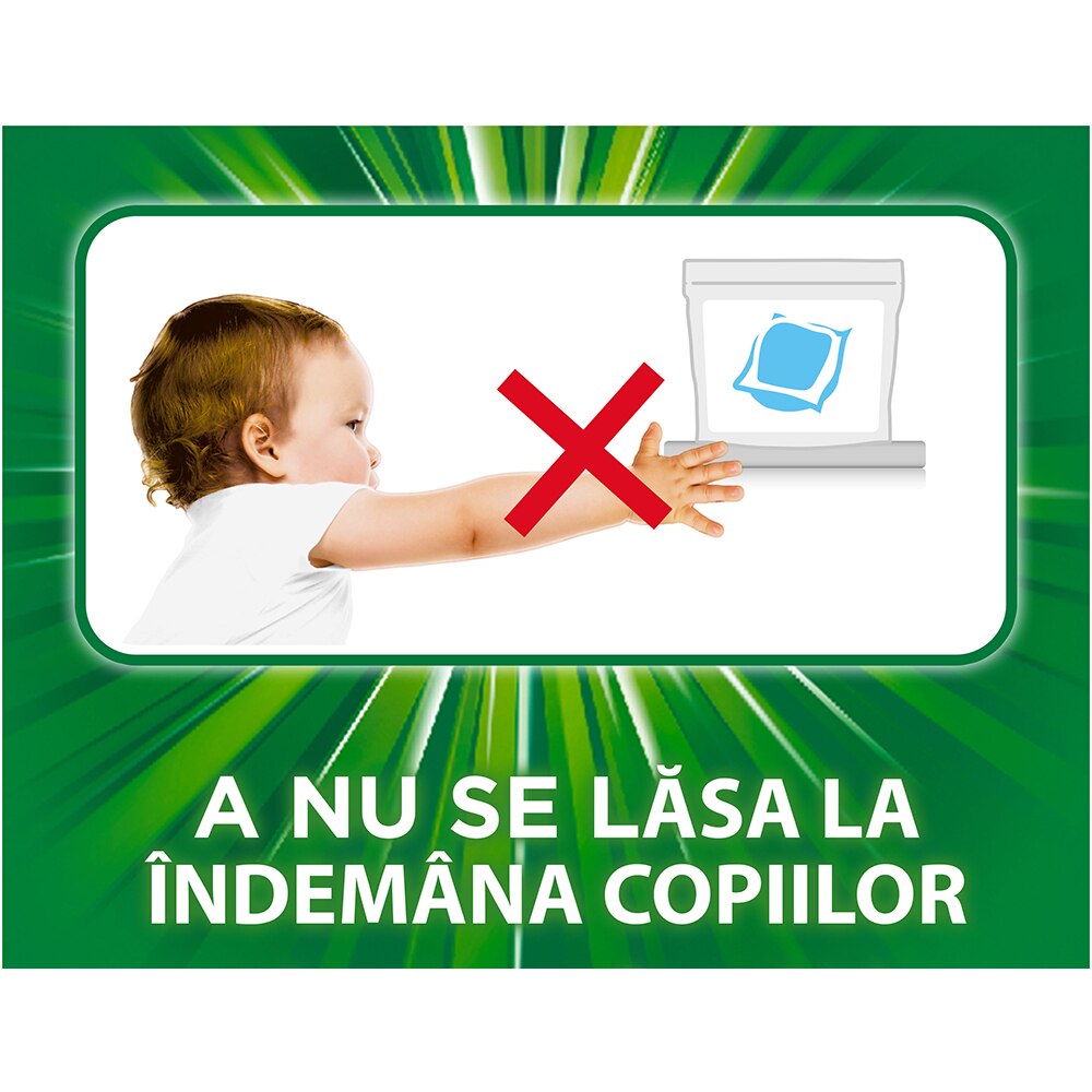 Detergent capsule ARIEL Professional PODS Universal+, 60 spalari