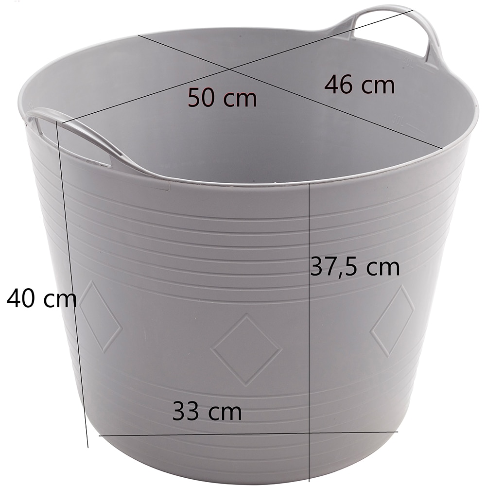 Cos flexibil IPAE Progarden, plastic flexibil, 40l, diverse culori