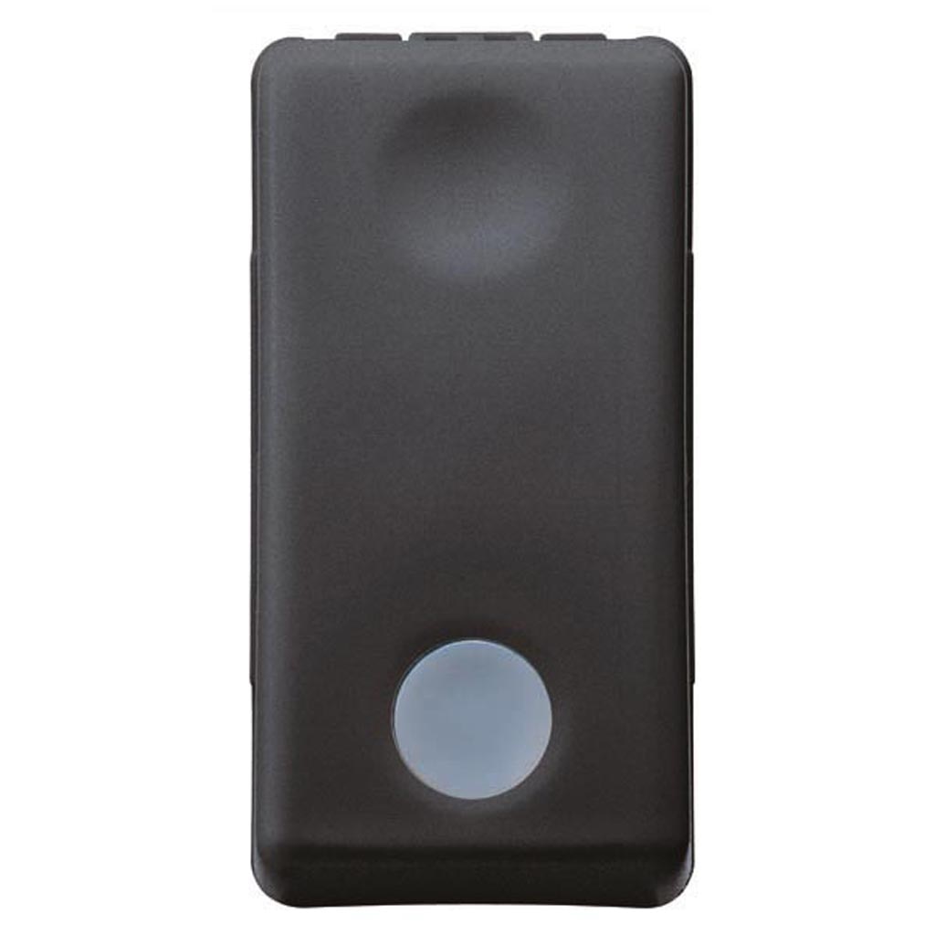 Buton sonerie LED 16 A, 250 V, negru  Gewiss System