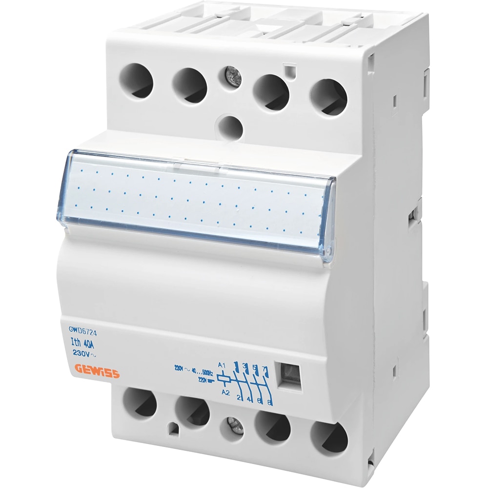 Contactor GEWISS GWD6722, 3M, 40A, alb