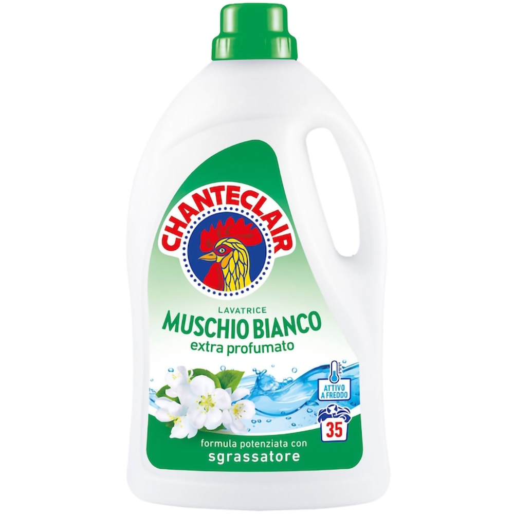 Detergent lichid CHANTECLAIR, Mosc Alb, 1.575 l, 35 spalari