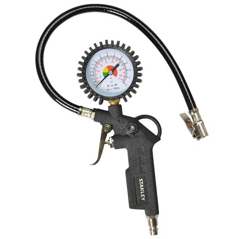 Aparat de umflat auto, cu manometru, 10 bar  Stanley