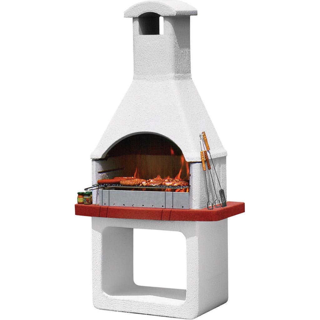 Gratar din ciment, gri, 98 x 65 x 204 cm • Monterrey