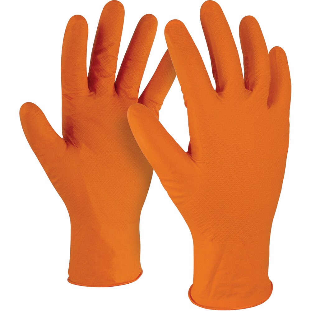 Manusi de protectie KAPRIOL 27763, marimea XL, 50 bucati, portocaliu