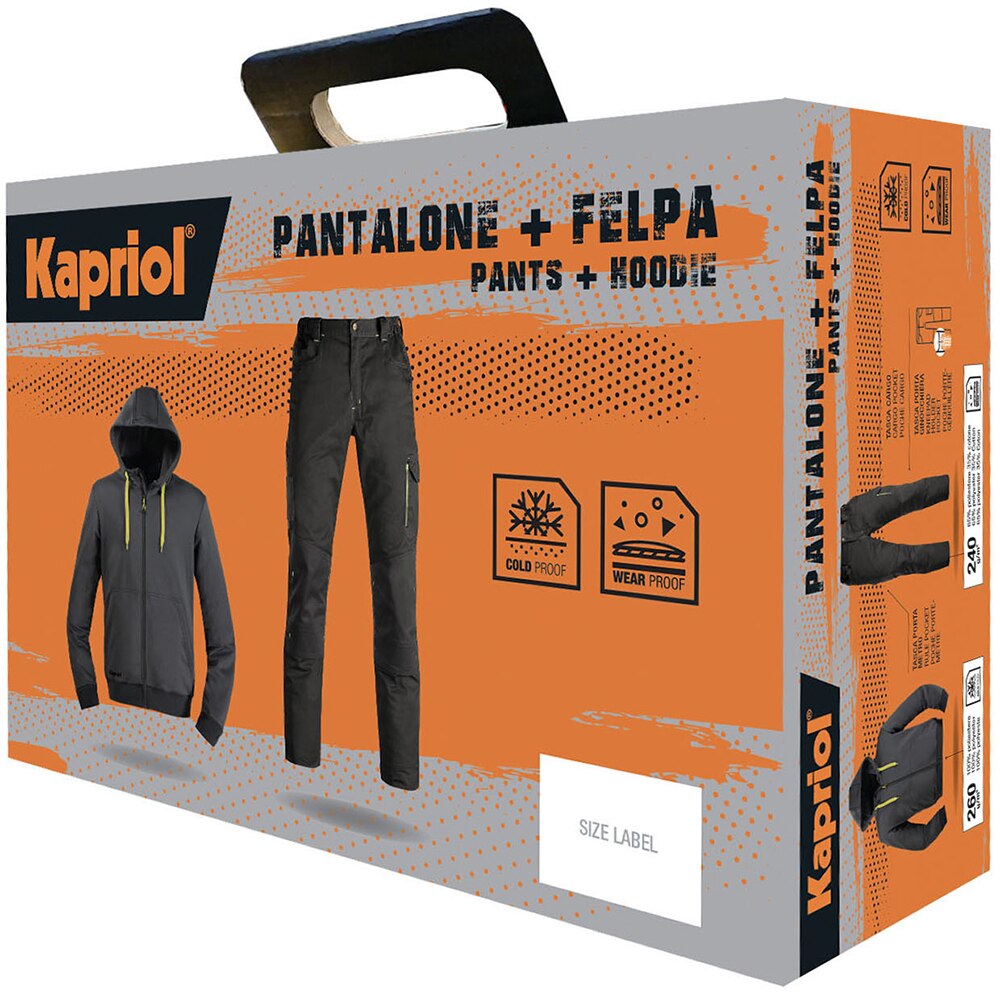 Set pantaloni si hanorac KAPRIOL, marimea 3XL, negru