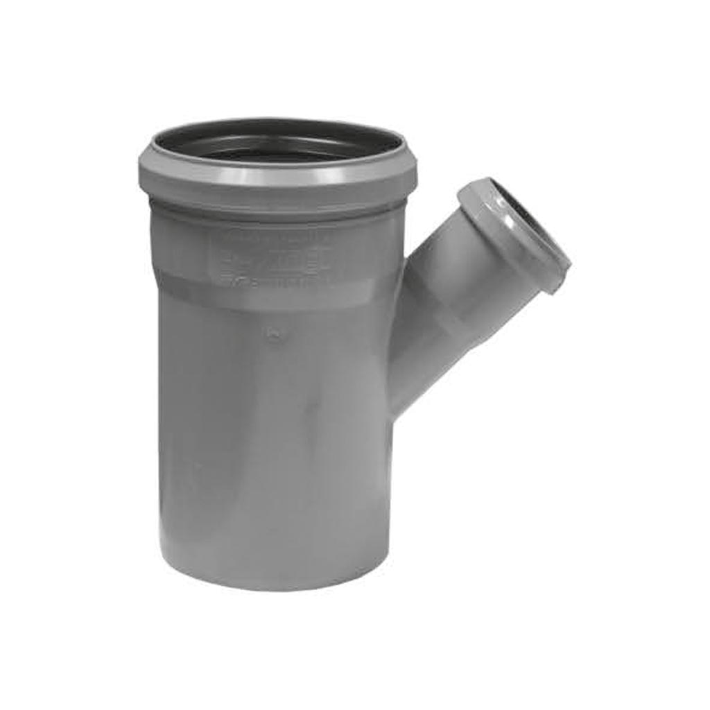 Ramificatie redusa din polipropilena cu unghi 45 40 - 32 mm gri
