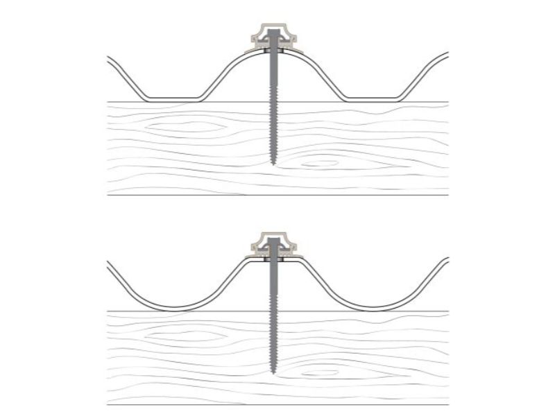 Kit de fixare placi cutate, PVC, gri