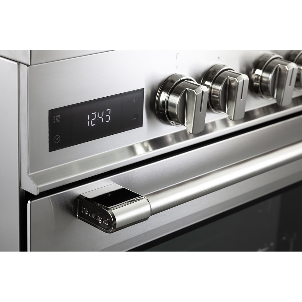 Aragaz profesional DELONGHI PRO 66 MXL PZ RO, 4 arzatoare, Gaz + Electric, L 60 cm, Grill, inox