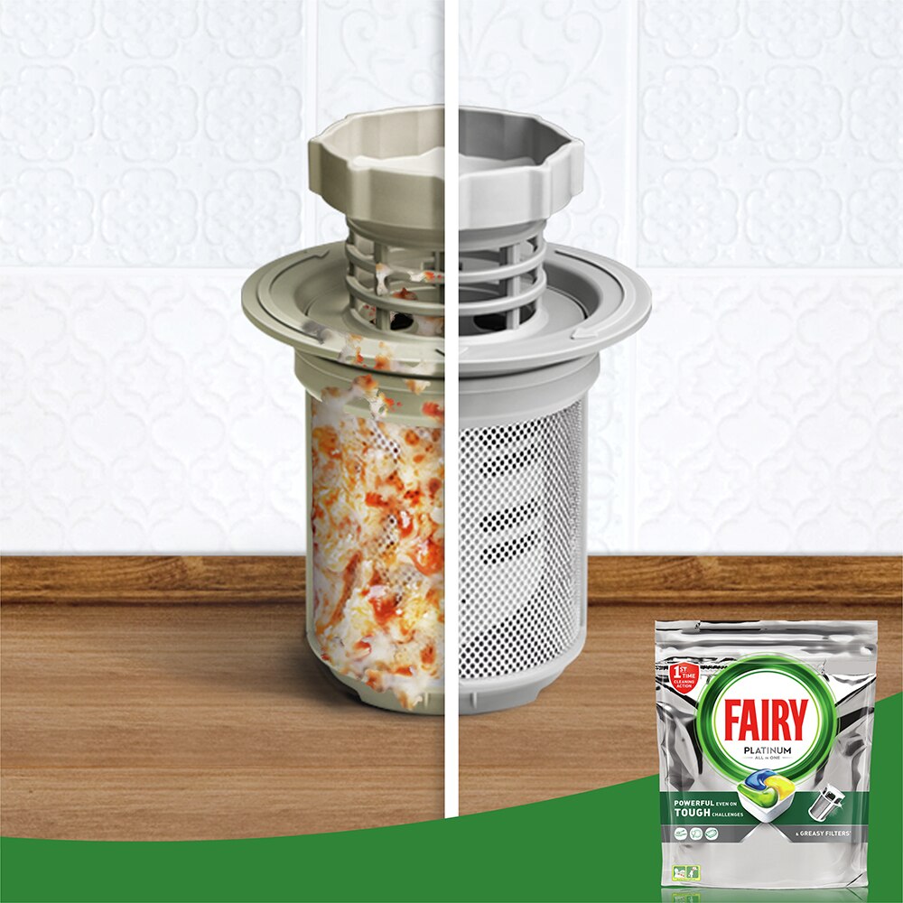 Detergent pentru masina de spalat vase FAIRY Platinum Platinum All in One, 113 capsule