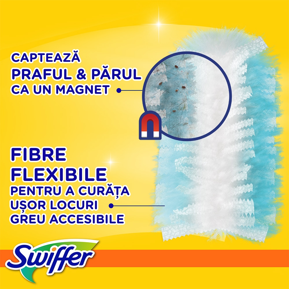Rezerve pentru pamatuf SWIFFER Trap & Lock, 9 bucati