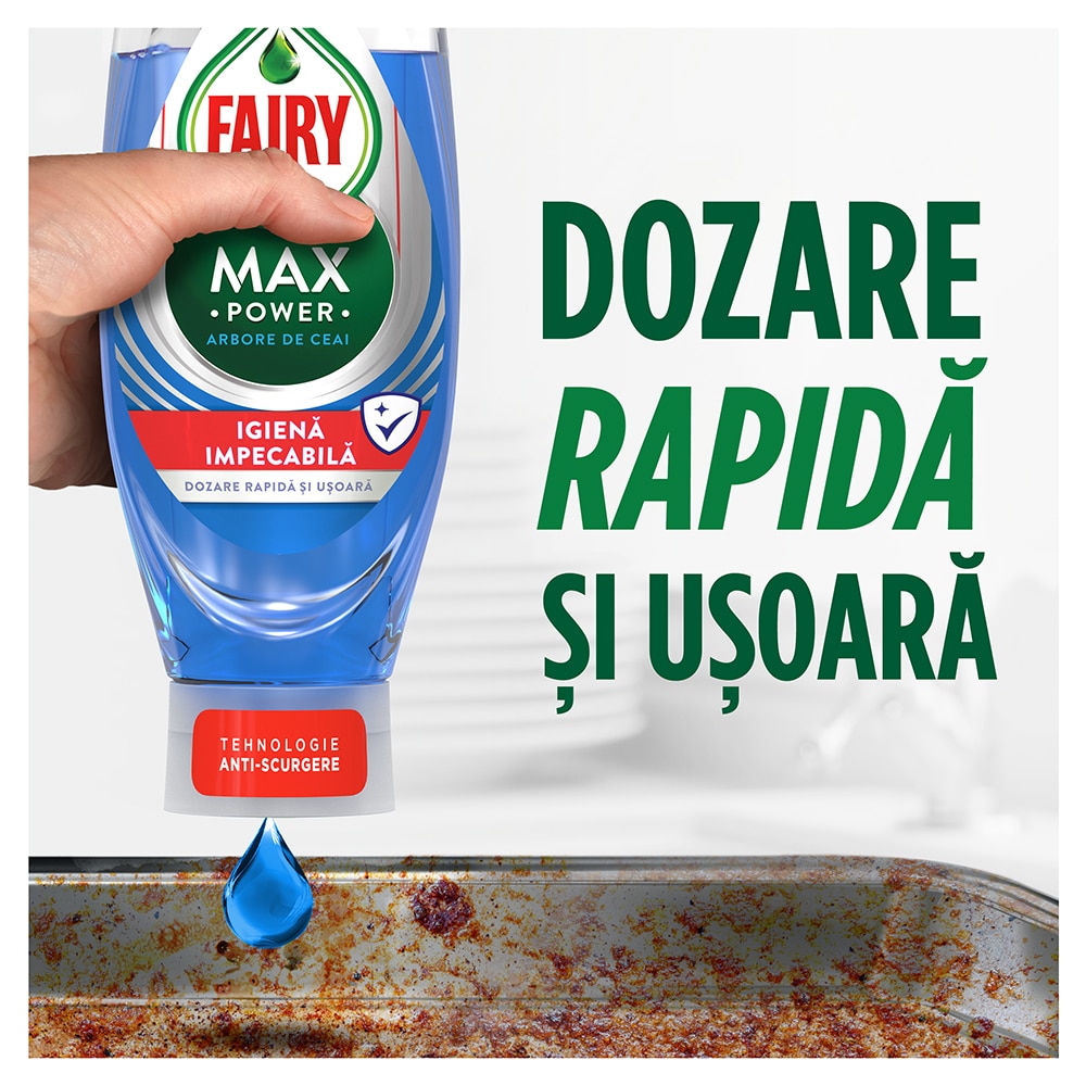 Detergent de vase FAIRY MaxPower Eucalipt, 730 ml
