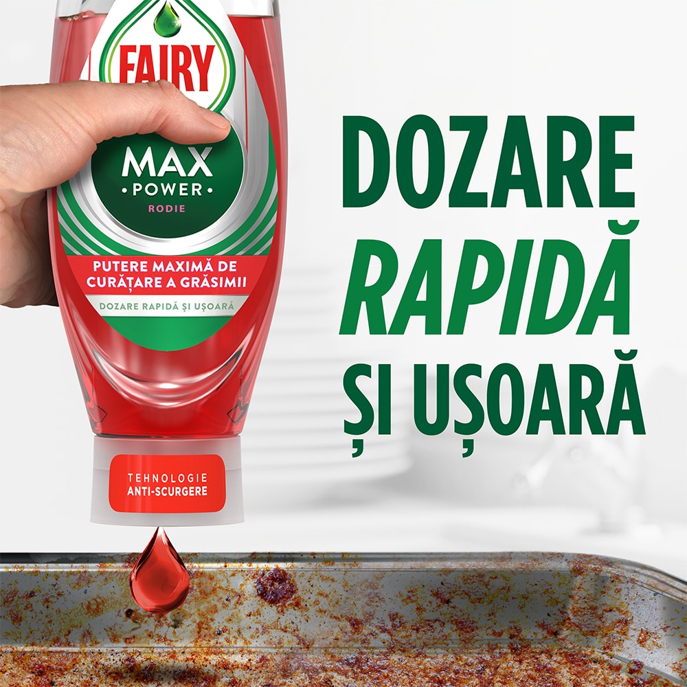 Detergent de vase FAIRY MaxPower Pomegranate, 730 ml