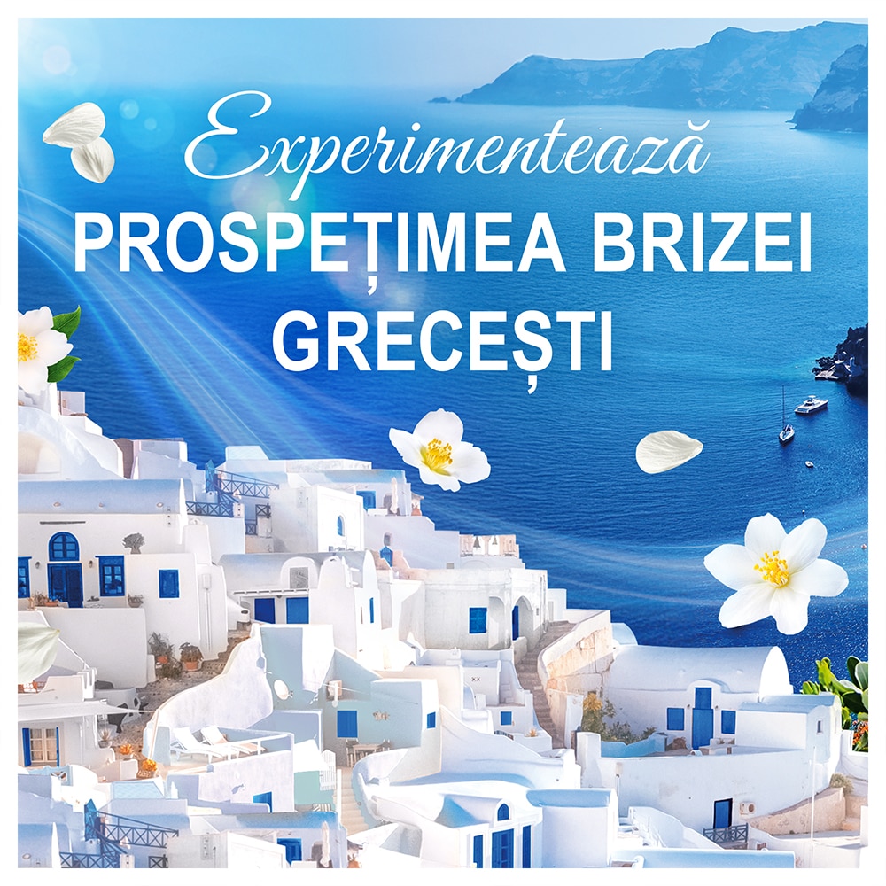 Detergent capsule ARIEL All in One PODS Fresh Breeze of Greek Island, 60 spalari