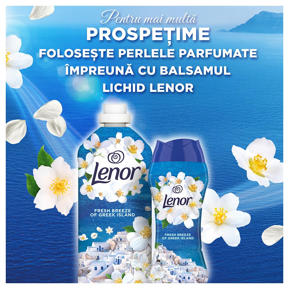 Perle parfumate LENOR Fresh Breeze of Greek Island, 195 g
