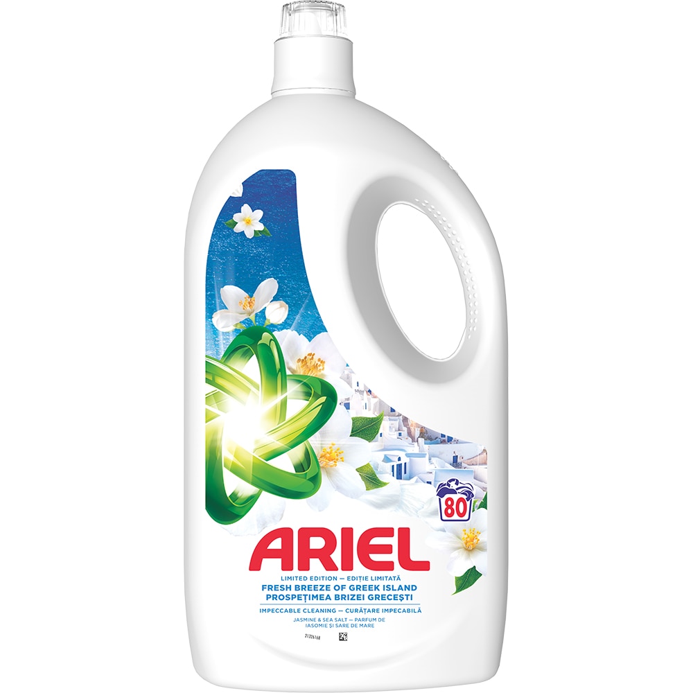 Detergent lichid ARIEL Fresh Breeze of Greek Island, 3.6 l, 80 spalari