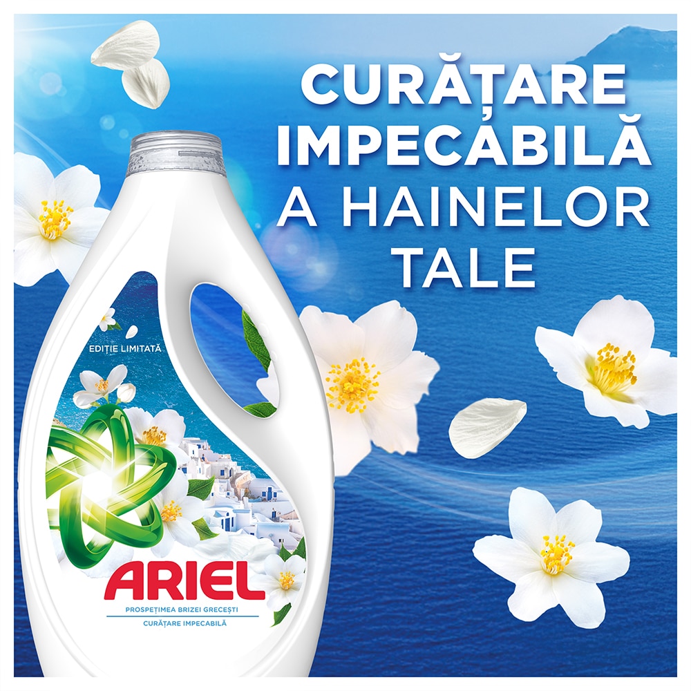 Detergent lichid ARIEL Fresh Breeze of Greek Island, 3.6 l, 80 spalari