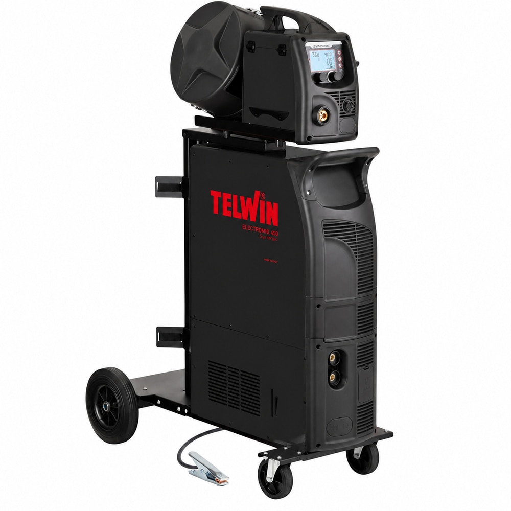 Aparat de sudura multiproces TELWIN Electromig 450 Synergic Base, MIG-MAG/MMA/TIG, 400A, trifazat