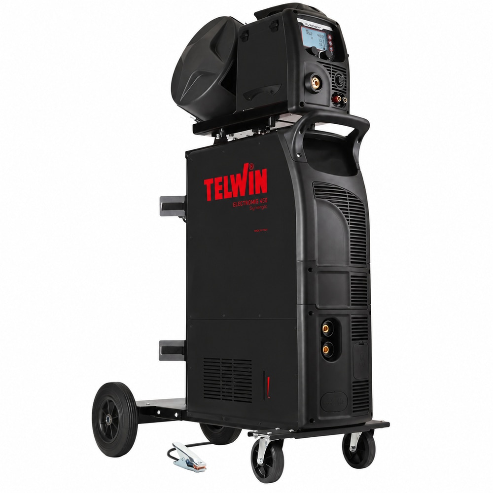 Aparat de sudura multiproces TELWIN Electromig 450 Synergic Base, MIG-MAG/MMA/TIG, 400A, trifazat