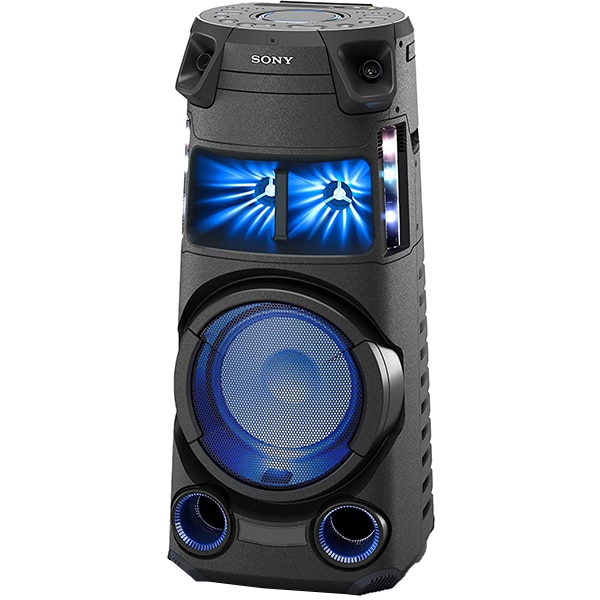 Sistem audio SONY MHC-V43D, Bluetooth, LDAC, Jet bass booster Mod fiesta, FM, Party music, negru