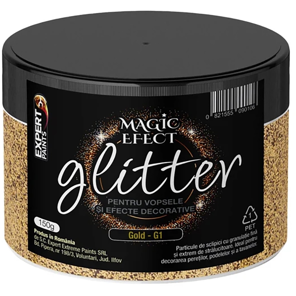 Glitter decorativ EXPERT EXTREME Magic Effect, 150 g, Gold G1, auriu