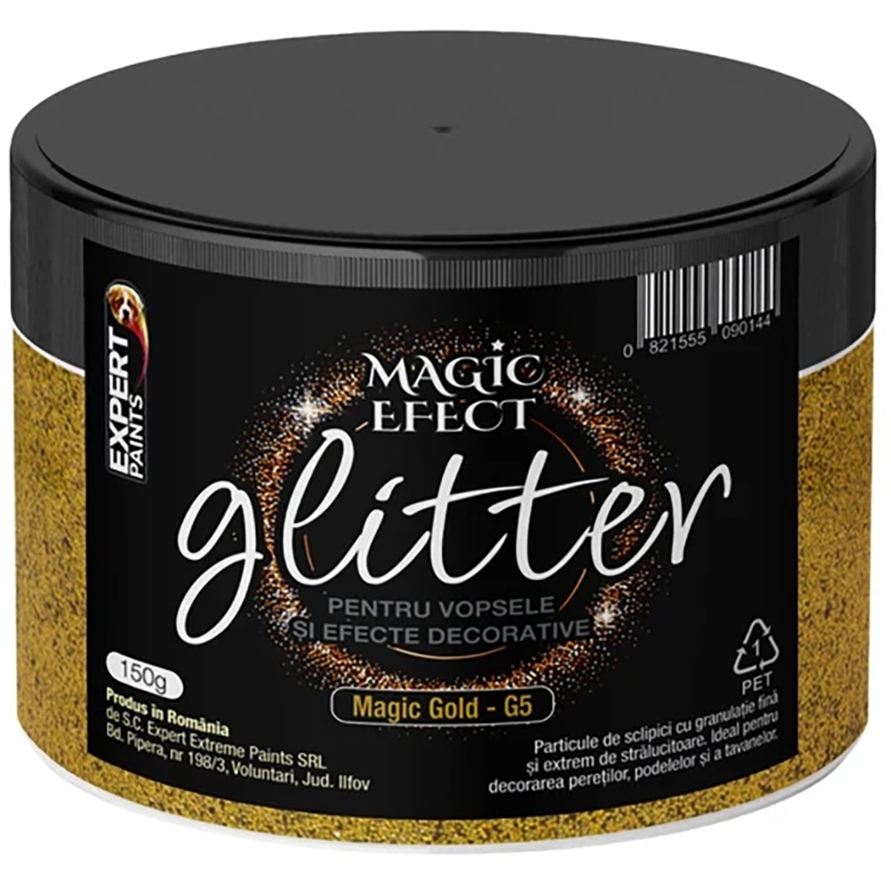 Glitter decorativ EXPERT EXTREME Magic Effect, 150 g, Magic Gold G5, auriu