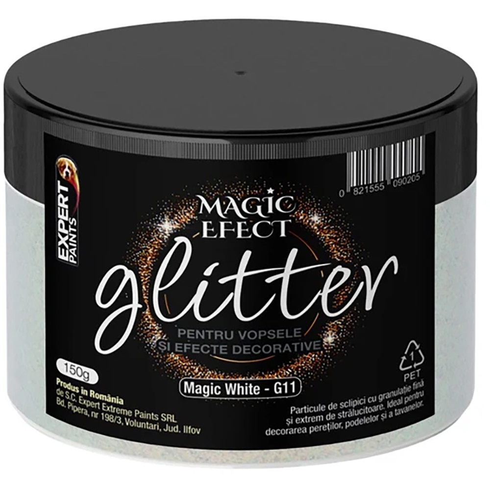 Glitter decorativ EXPERT EXTREME Magic Effect, 150 g, Magic White G11, alb
