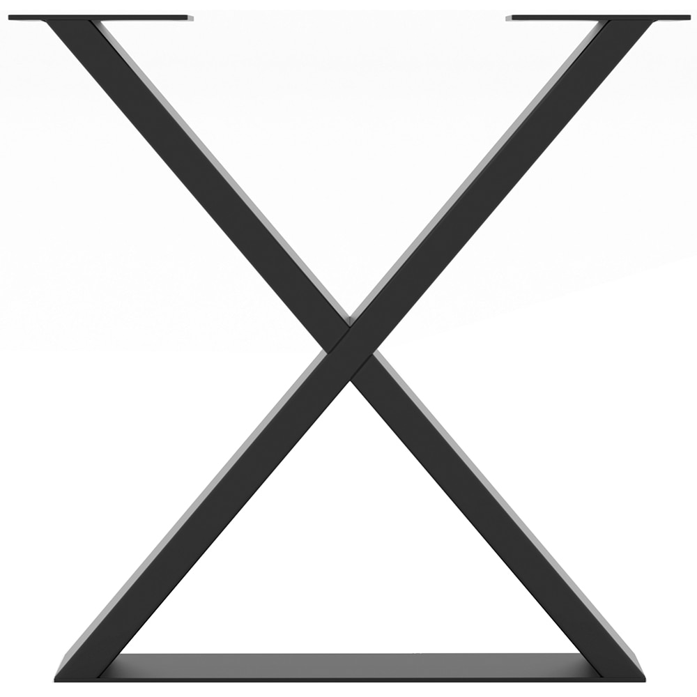 Picior masa stil industrial, 38 x 38.2 x 6 cm, negru