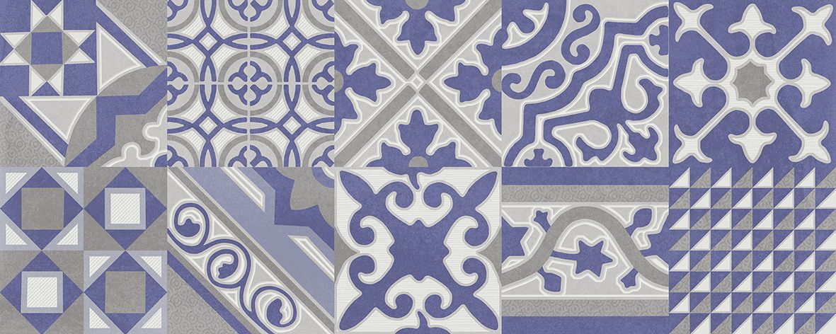 Faianta decor interior Hidra, gri, 20 x 50 cm, 1 mp