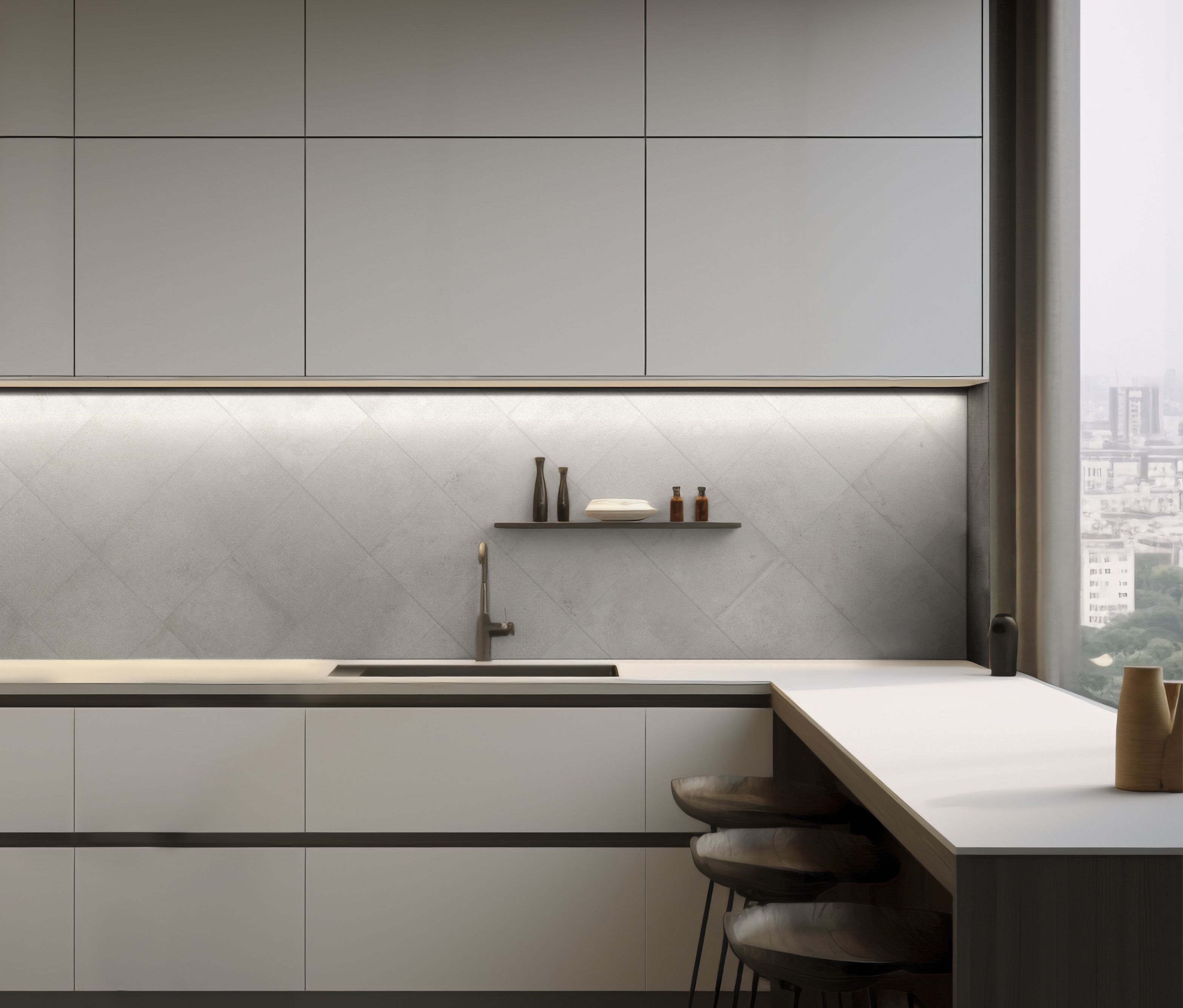 Gresie Kero Vinci, Alb, 25 x 25 cm, suprafata 1 mp