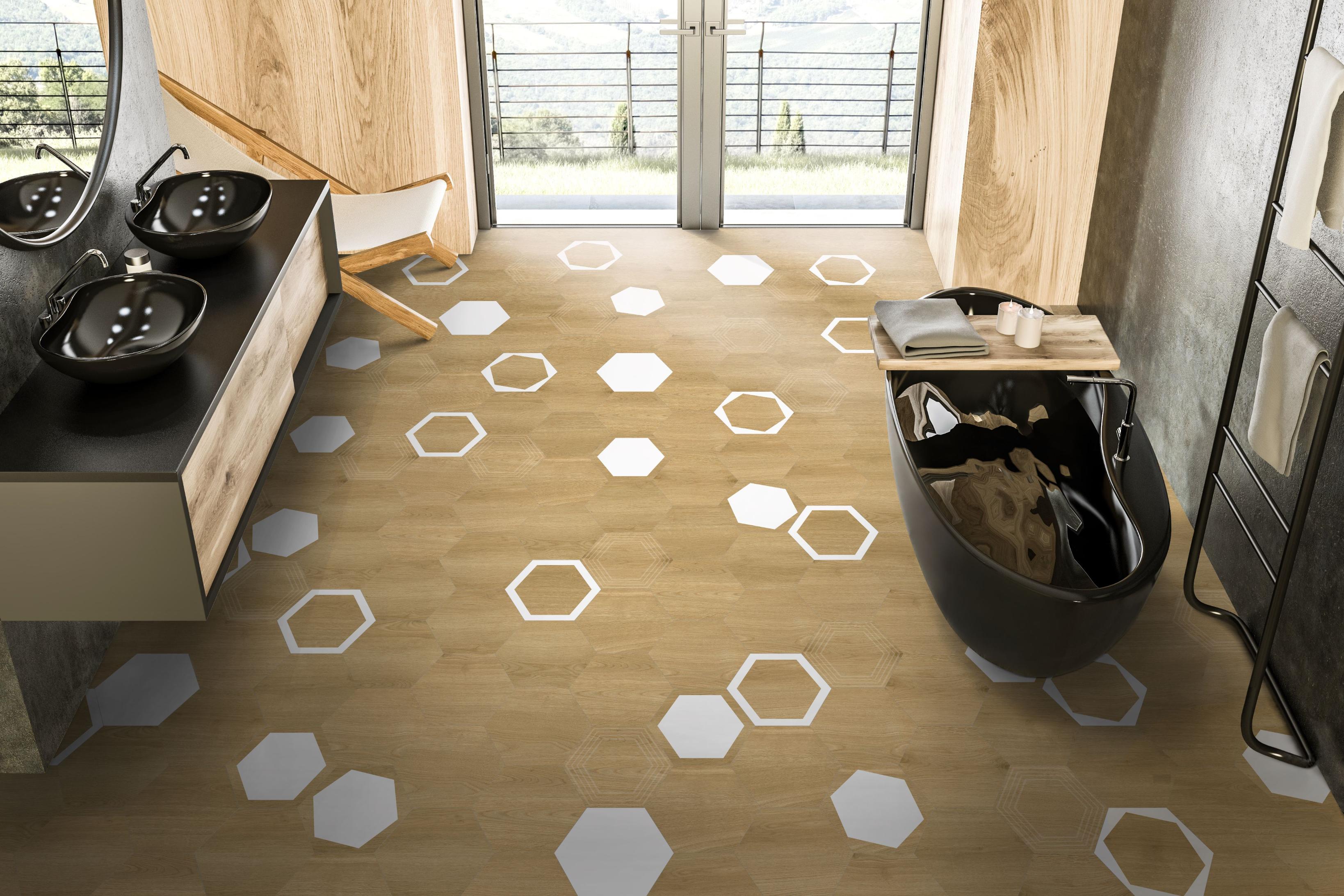 Gresie Kero Verona, Maro-Alb, 27 x 23 cm, suprafata 0,75 mp