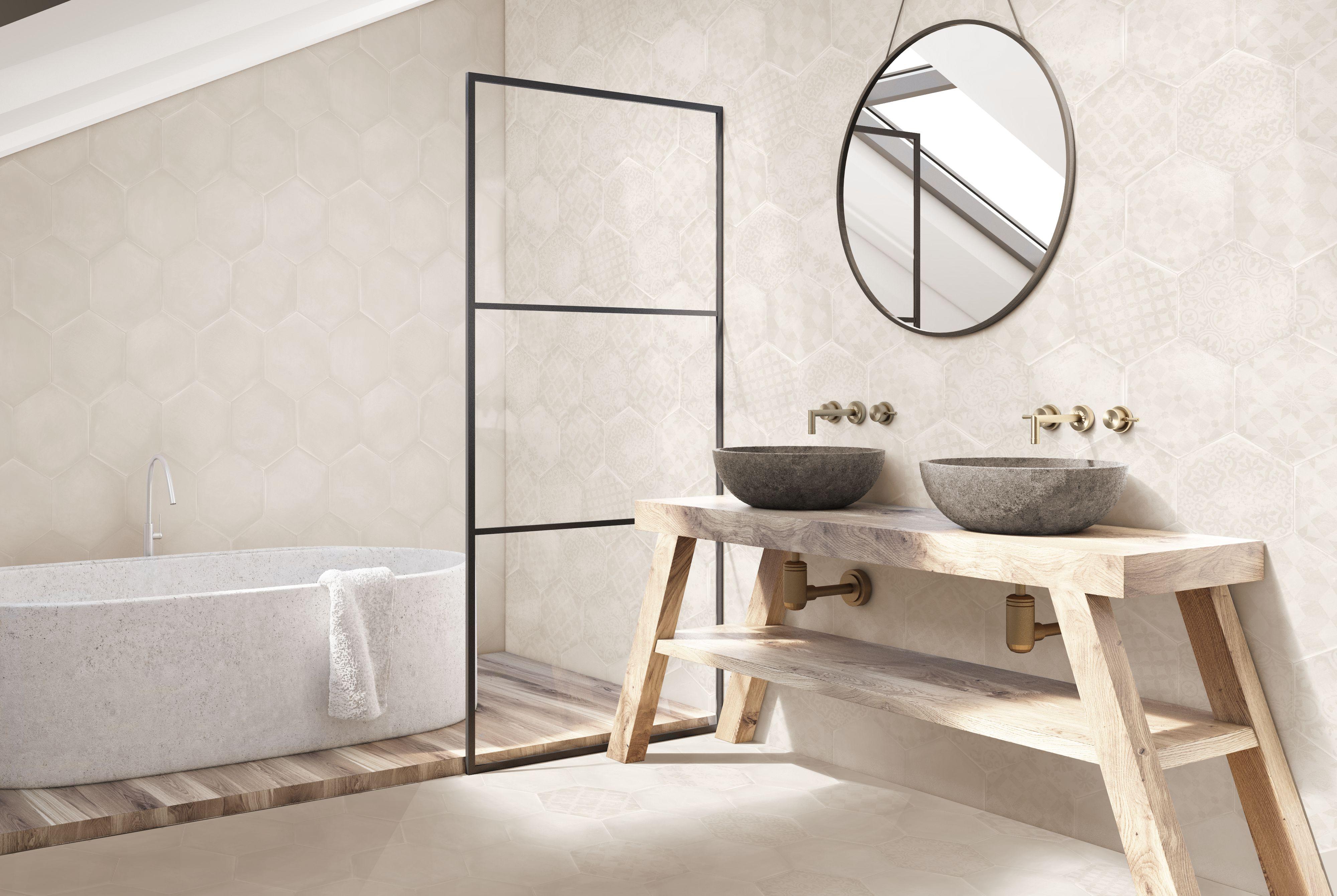 Gresie Kero Boreal, bej, 27 x 23 cm, suprafata 0,75 mp