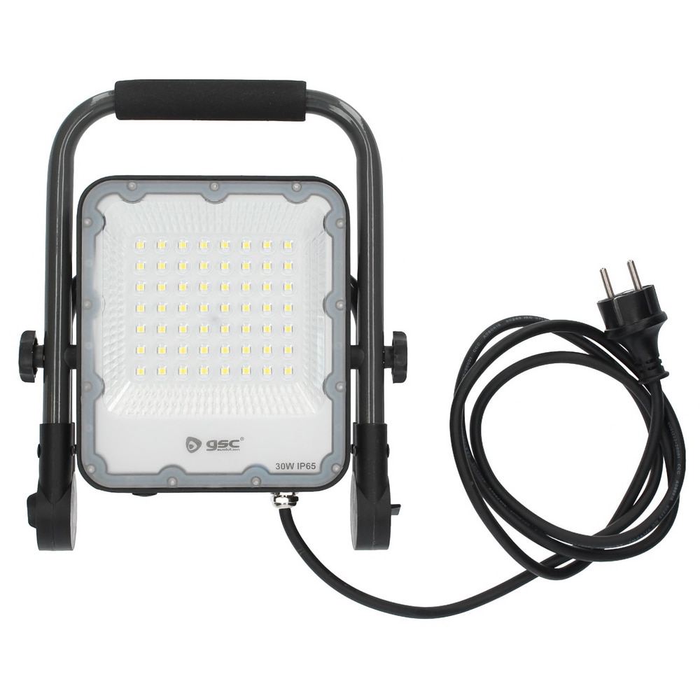 Proiector de lucru LED GSC, 30W, 6500K, IP65, gri