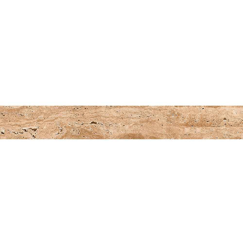 Plinta RODAPIE Spider Travertino Rocker, ceramica, 8 x 60 cm, 8 mm, bej