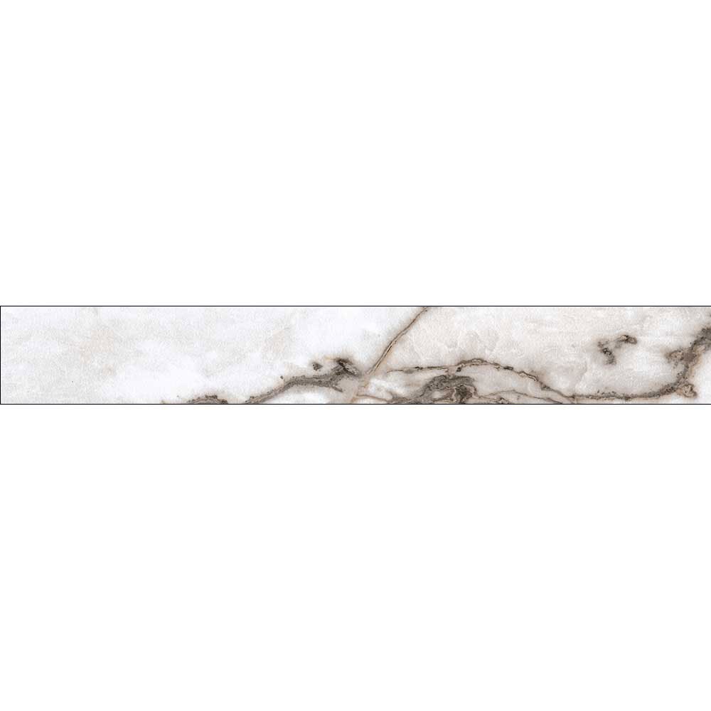 Plinta RODAPIE Manela, ceramica, 8 x 60 cm, 8 mm, alb
