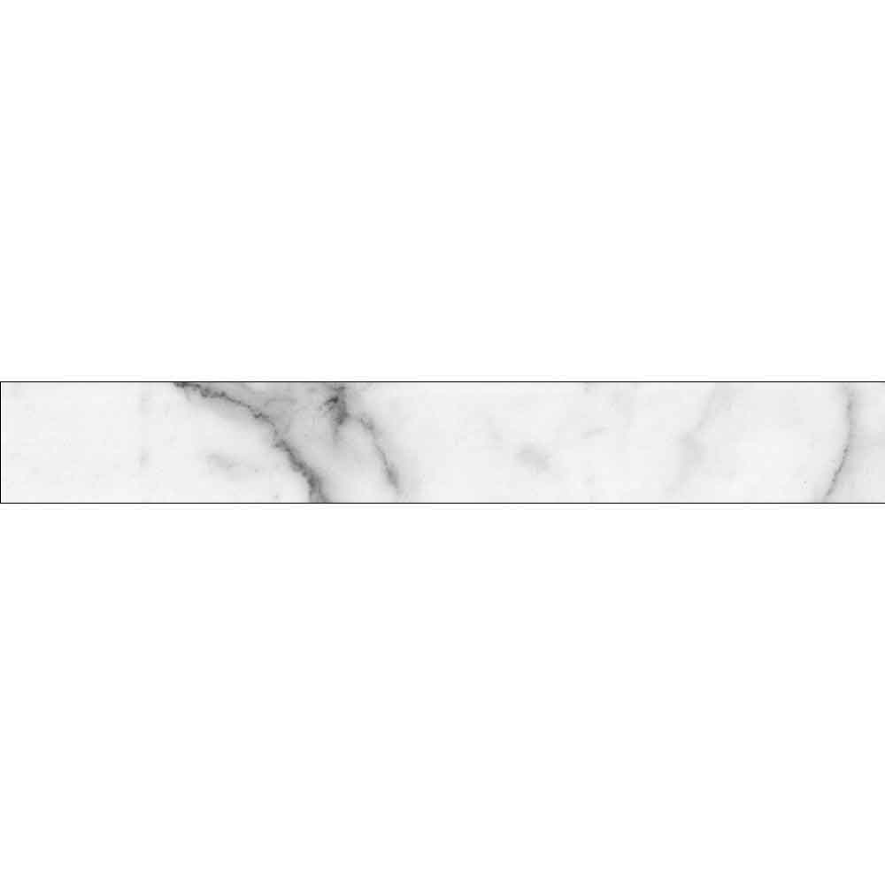 Plinta RODAPIE Cezer, ceramica, 8 x 60 cm, 8 mm, alb