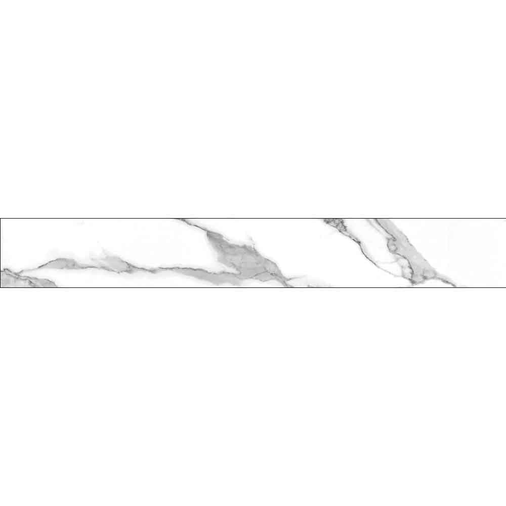 Plinta RODAPIE Global Satvario, ceramica, 8 x 60 cm, 8 mm, alb