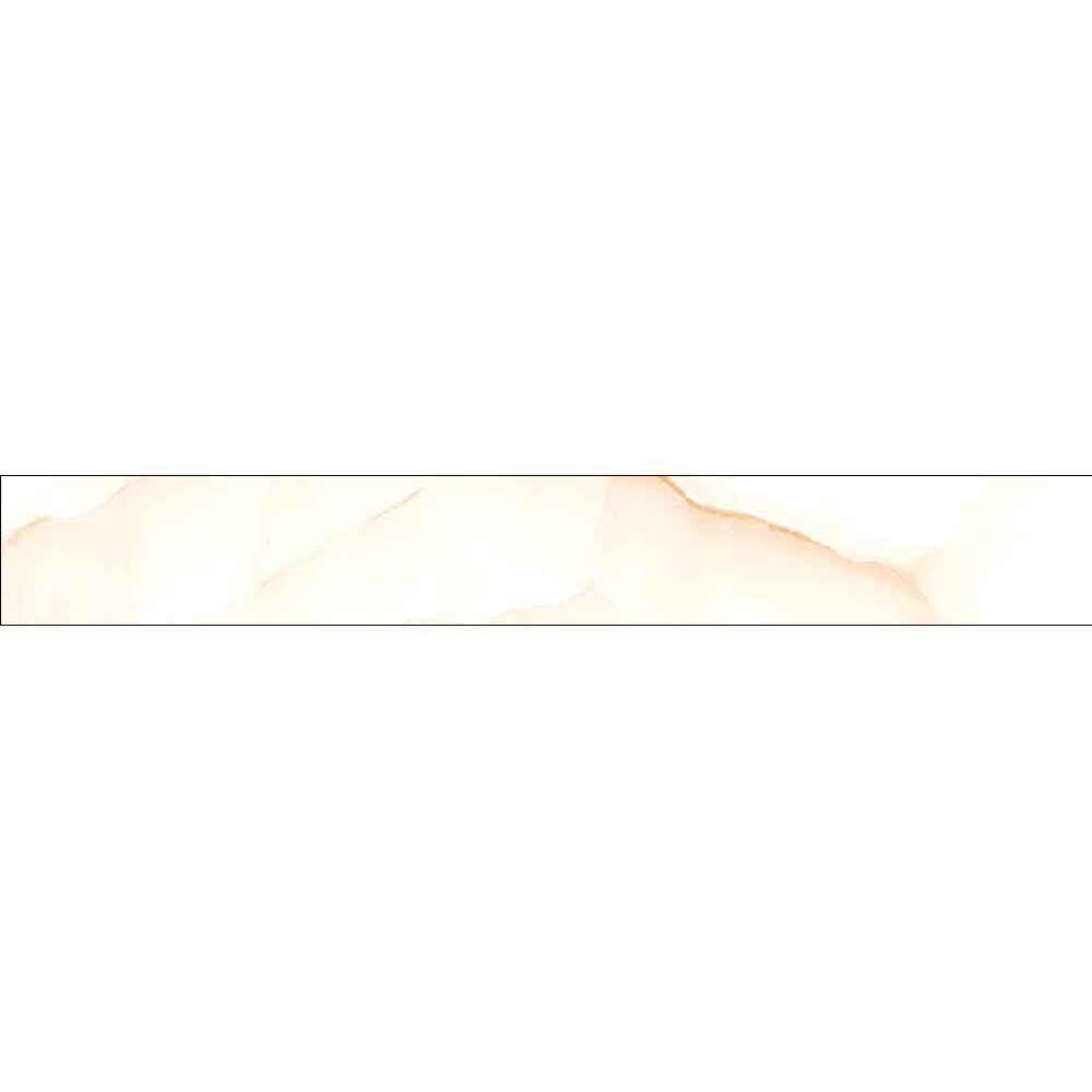 Plinta RODAPIE Helix Blanco, ceramica, 8 x 60 cm, 8 mm, alb