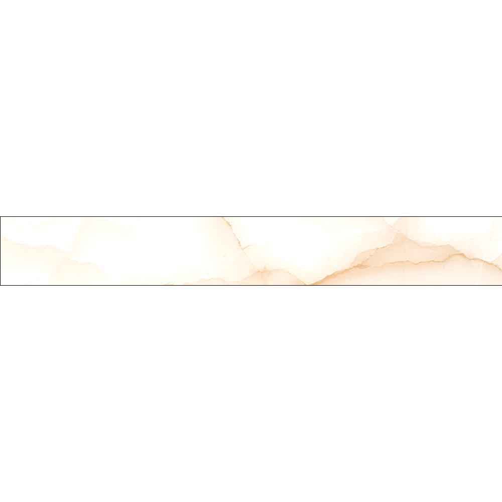 Plinta RODAPIE Helix Blanco, ceramica, 8 x 60 cm, 8 mm, alb