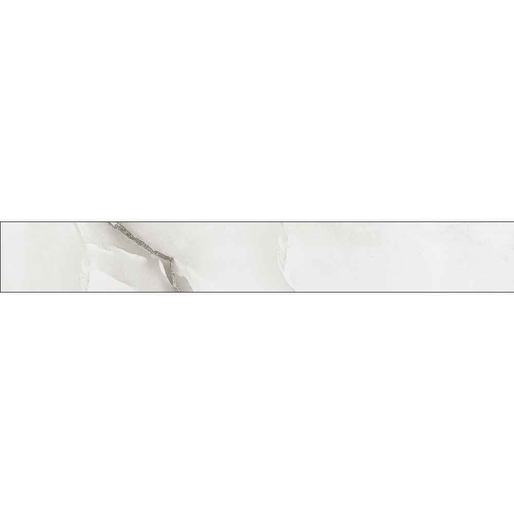Plinta RODAPIE Orlano Pearl, ceramica, 8 x 60 cm, 8 mm, alb