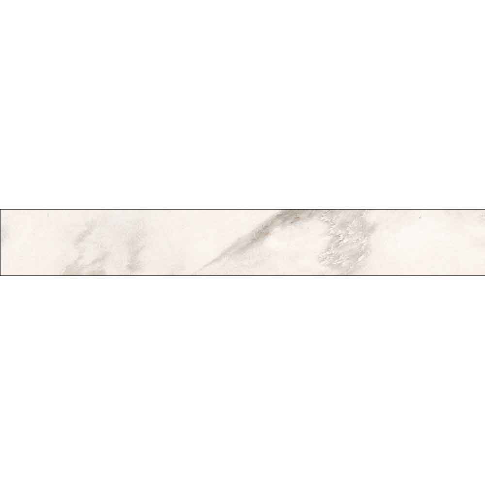 Plinta RODAPIE Alpino, ceramica, 8 x 60 cm, 8 mm, alb