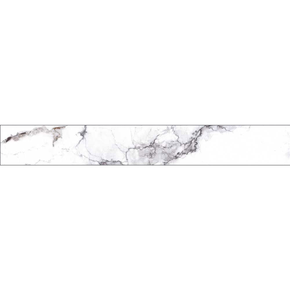 Plinta RODAPIE Global, ceramica, 8 x 60 cm, 8 mm, alb