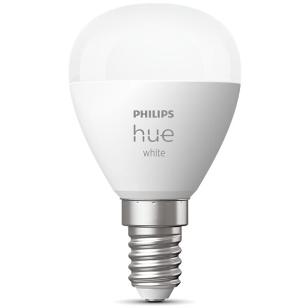 Bec LED Smart PHILIPS Hue 8719514356696, E14, 5.7W, 470lm, lumina calda 