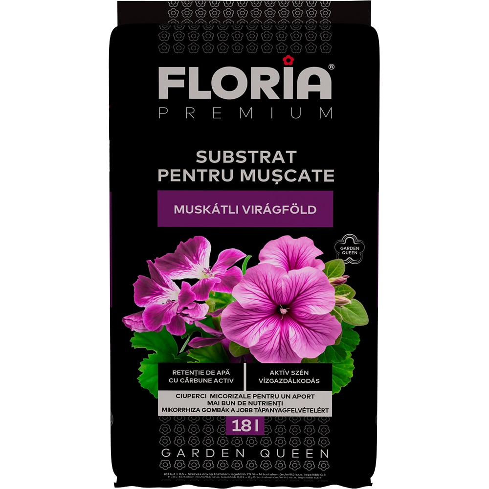 Substrat pentru muscate FLORIA Premium, 18L