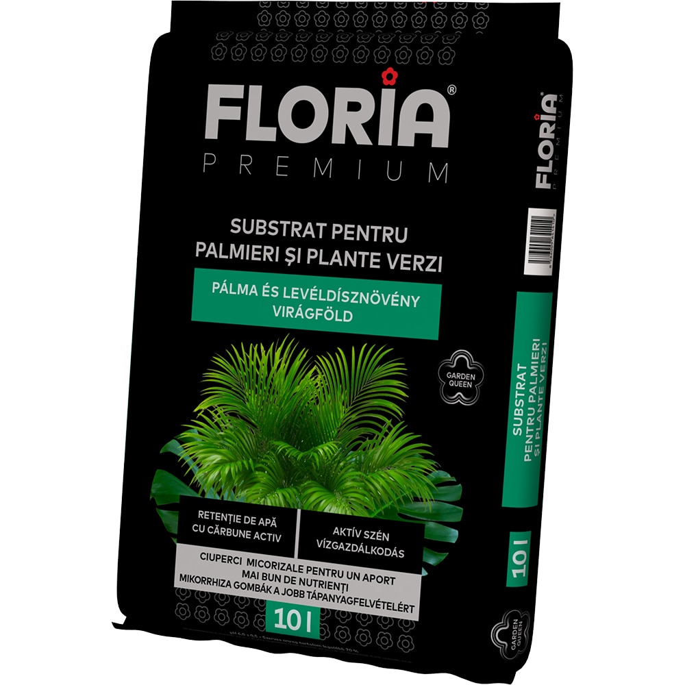 Substrat pentru plante verzi si palmieri Floria, 10 L