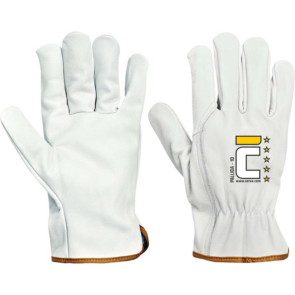 Manusi de protectie CERVA, marimea 9, alb