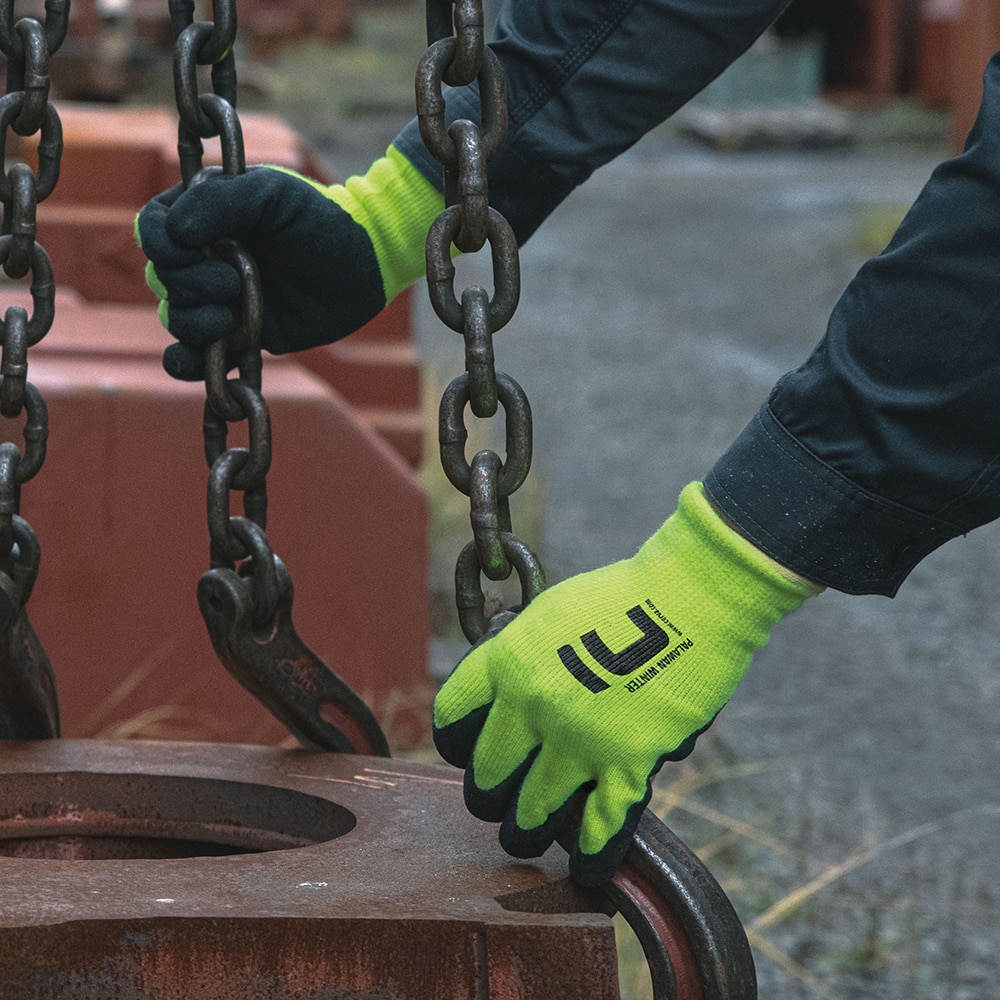 Manusi de protectie CERVA Palawan Winter, nylon-latex, galben, marimea 10